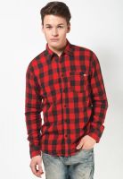 Jack & Jones Checks Casual Shirts Red