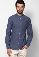 Jack & Jones Navy Blue Casual Shirt