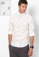 Jack & Jones Off White Casual Shirt