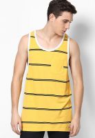 Jack & Jones Yellow Printed Round Neck T-Shirts