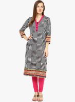 Kurti'S Black Printed Kurtis