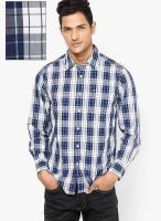 Lee Navy Blue Casual Shirt