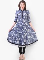 Libas Blue Printed Kurtis