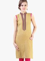 Libas Yellow Printed Kurta