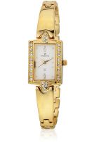 Maxima Gold 22361Bmly Gold/White Analog Watch