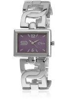 Olvin Quartz 1680 Sm04 Silver/Purple Analog Watch
