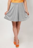 Only Grey Flared Skirt