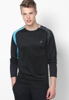 Proline Black Round Neck T-Shirt