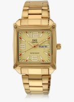 Q&Q H022-201-Sor Golden/Golden Chronograph Watch