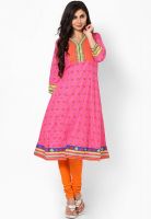 Rangriti Pink Printed Kurtas