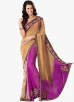 Roop Kashish Beige Embroidered Saree