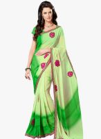 Roop Kashish Green Embroidered Saree