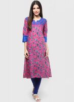 Shree Blue Embroidered Kurta