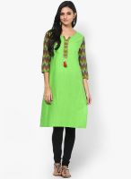 Shree Green Printed Kurtis