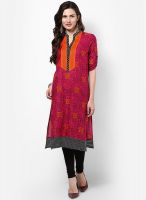 Shree Magenta Printed Kurtis