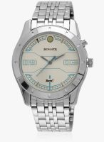 Sonata 7067Sm05 Silver/Silver Analog Watch