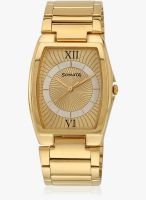 Sonata 7998YM01A Golden/Golden Analog Watch