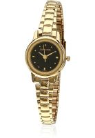 Sonata ND2191YM05 Gold/Black Analog Watch