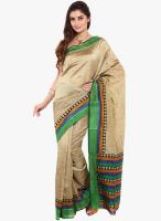 Sudarshan Silk Beige Printed Saree
