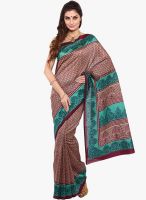 Sudarshan Silk Beige Printed Saree