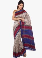 Sudarshan Silk Beige Printed Saree