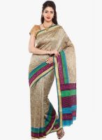 Sudarshan Silk Beige Printed Saree