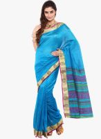 Sudarshan Silk Blue Printed Saree