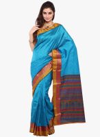 Sudarshan Silk Blue Printed Saree