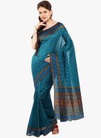 Sudarshan Silk Blue Printed Saree