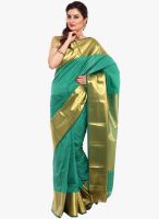 Sudarshan Silk Green Printed Saree