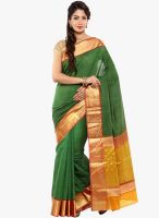 Sudarshan Silk Green Printed Saree