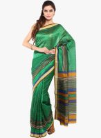 Sudarshan Silk Green Printed Saree
