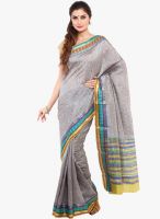Sudarshan Silk Grey Printed Saree Sudarshan Silk Grey Printed Saree
