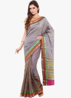 Sudarshan Silk Grey Printed Saree