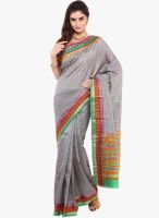 Sudarshan Silk Grey Printed Saree