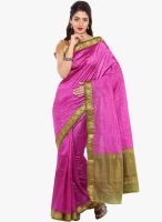 Sudarshan Silk Pink Printed Saree