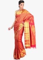 Sudarshan Silk Pink Printed Saree