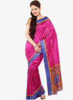 Sudarshan Silk Pink Printed Saree