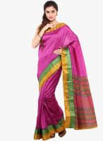 Sudarshan Silk Pink Printed Saree