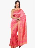 Sudarshan Silk Pink Printed Saree