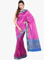 Sudarshan Silk Pink Printed Saree