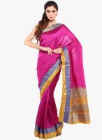 Sudarshan Silk Pink Printed Saree