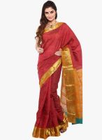 Sudarshan Silk Red Printed Saree