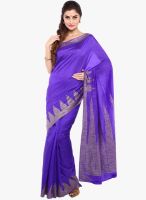 Sudarshan Silk Violet Indigo Printed Saree