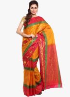 Sudarshan Silk Yellow Printed Saree