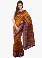 Sudarshan Silk Yellow Printed Saree
