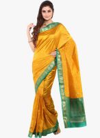 Sudarshan Silk Yellow Printed Saree
