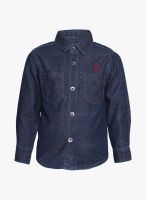 Tales & Stories Blue Casual Shirt