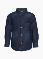 Tales & Stories Blue Casual Shirt