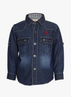 Tales & Stories Blue Casual Shirt
